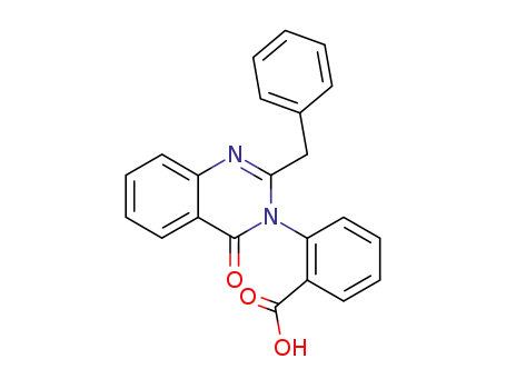 Molecular Structure of 201293-02-9 (2-(2-benzyl-4-oxo-4<i>H</i>-quinazolin-3-yl)-benzoic acid)