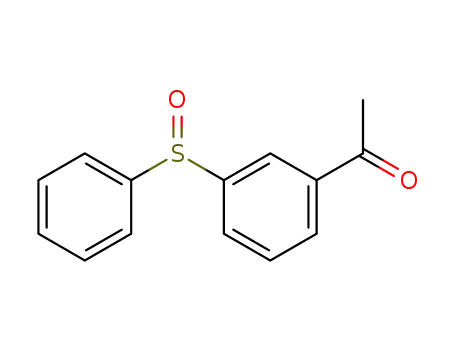 Molecular Structure of 65085-81-6 (Ethanone, 1-[3-(phenylsulfinyl)phenyl]-)