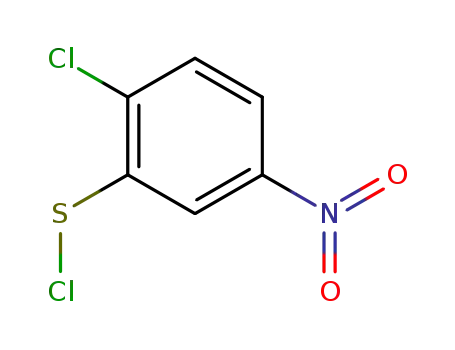 Molecular Structure of 20201-07-4 (Benzenesulfenyl chloride, 2-chloro-5-nitro-)