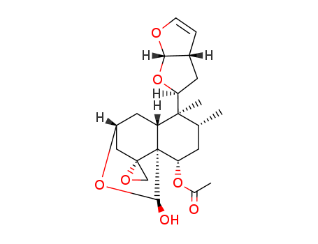 Spiro[3H-3,8a-ethano-1H-2-benzopyran-9,2'-oxirane]-1,8-diol,hexahydro-5,6-dimethyl-5-[(2S,3aS,6aS)-2,3,3a,6a-tetrahydrofuro[2,3-b]furan-2-yl]-,8-acetate, (1S,2'R,3R,4aR,5S,6R,8S,8aR)-
