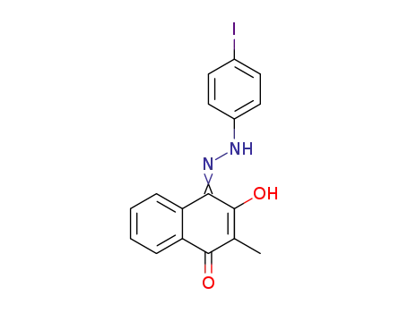 1,4-Naphthalenedione, 2-hydroxy-3-methyl-,
1-[(4-iodophenyl)hydrazone]