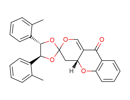 (4aR,4'S,5'S)-4',5'-bis(2-methylphenyl)-4,4a-dihydrospiro<3H,10H-pyrano<4,3-b><1>benzopyran-3,2'-<1,3>dioxolan>-10-one