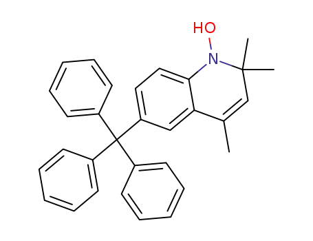 Molecular Structure of 138144-80-6 (Quinoline, 1,2-dihydro-1-hydroxy-2,2,4-trimethyl-6-(triphenylmethyl)-)