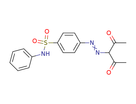 Benzenesulfonamide, 4-[(1-acetyl-2-oxopropyl)azo]-N-phenyl-