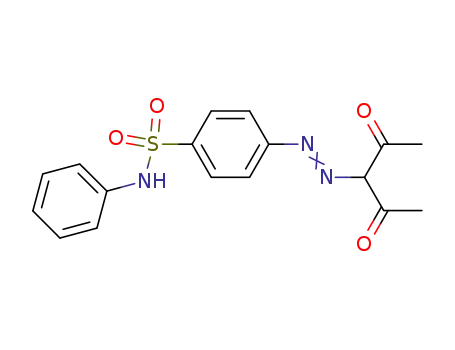 Molecular Structure of 855-12-9 (Benzenesulfonamide, 4-[(1-acetyl-2-oxopropyl)azo]-N-phenyl-)