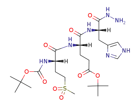 L-Histidine,
N-[(1,1-dimethylethoxy)carbonyl]-4-(methylsulfonyl)-L-2-aminobutanoyl-L-
a-glutamyl-, 2-(1,1-dimethylethyl) ester, 3-hydrazide