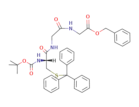 [2-((R)-2-tert-Butoxycarbonylamino-3-tritylsulfanyl-propionylamino)-acetylamino]-acetic acid benzyl ester