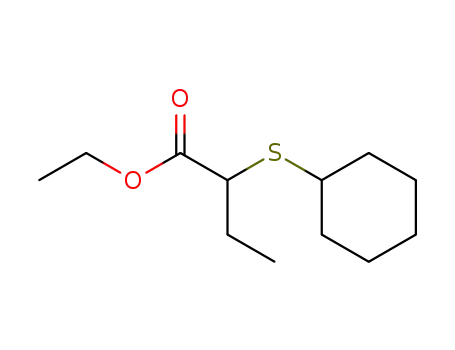 Molecular Structure of 62034-55-3 (Butanoic acid, 2-(cyclohexylthio)-, ethyl ester)