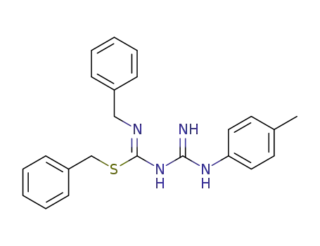 1-benzyl-3-<N-(p-tolyl)formamidino>-S-benzylisothiocarbamide