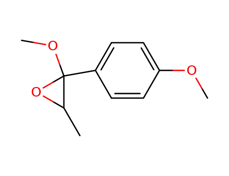 Molecular Structure of 83022-33-7 (2-methoxy-2-(4-methoxy-phenyl)-3-methyl-oxirane)