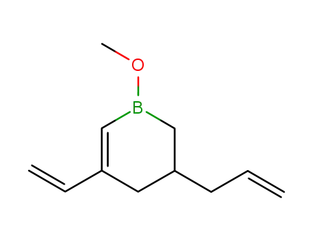 Molecular Structure of 55951-42-3 (1-methoxy-5-allyl-3-vinyl-1-bora-2-cyclohexene)