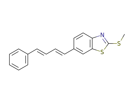 2-methylsulfanyl-6-(4-phenyl-buta-1,3-dienyl)-benzothiazole