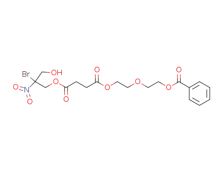 Succinic acid 2-(2-benzoyloxy-ethoxy)-ethyl ester 2-bromo-3-hydroxy-2-nitro-propyl ester