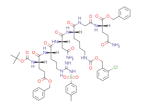Boc-Glu(OBzl)-Arg(Tos)-Asn-Lys(2-Cl-Z)-Gly-Gln-OBzl