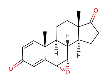 Molecular Structure of 55651-50-8 (6α,7α-epoxy-4,6-androstadiene-3,17-dione)