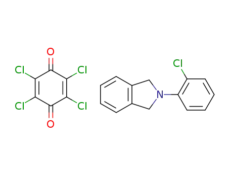 2-(2-Chloro-phenyl)-2,3-dihydro-1H-isoindole; compound with 2,3,5,6-tetrachloro-[1,4]benzoquinone