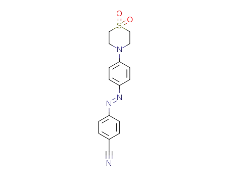 4-[4-(1,1-Dioxo-1λ<sup>6</sup>-thiomorpholin-4-yl)-phenylazo]-benzonitrile