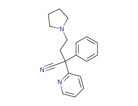 2-phenyl-2-[2]pyridyl-4-pyrrolidino-butyronitrile