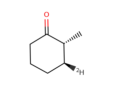(-)-(2R,3S)-2-methyl-3-deuteriocyclohexan-1-one