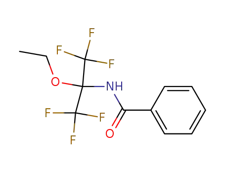Molecular Structure of 5022-44-6 (Benzamide, N-[1-ethoxy-2,2,2-trifluoro-1-(trifluoromethyl)ethyl]-)