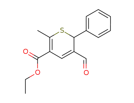 Ethyl 3-formyl-6-methyl-2-phenyl-2H-thiopyran-5-carboxylate