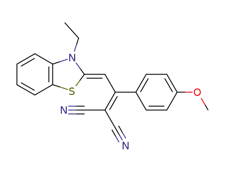 Propanedinitrile,
[2-(3-ethyl-2(3H)-benzothiazolylidene)-1-(4-methoxyphenyl)ethylidene]-