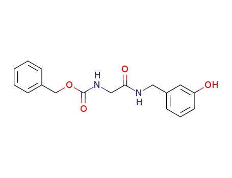 Carbamic acid, [2-[[(3-hydroxyphenyl)methyl]amino]-2-oxoethyl]-,
phenylmethyl ester