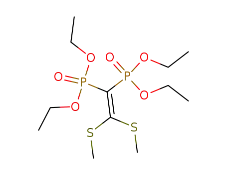 Molecular Structure of 139079-61-1 (tetraethyl 2,2-di(methylthio)ethenediylidenediphosphonate)