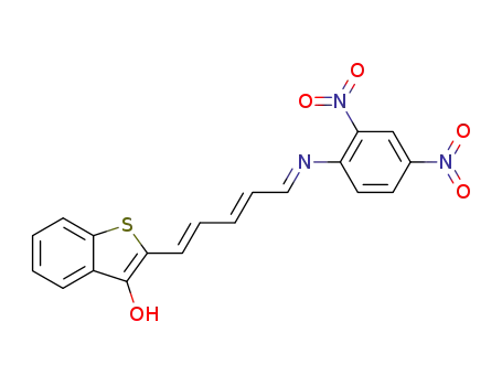 2-[5-(2,4-dinitro-phenylimino)-penta-1,3-dienyl]-benzo[<i>b</i>]thiophen-3-ol