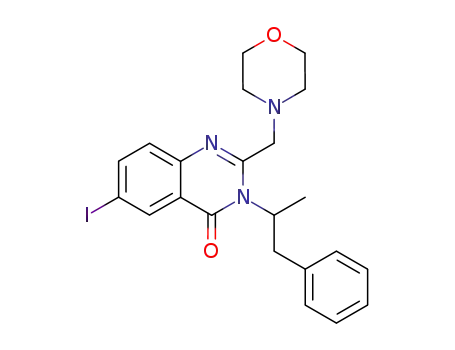 6-Iodo-3-(1-methyl-2-phenyl-ethyl)-2-morpholin-4-ylmethyl-3H-quinazolin-4-one
