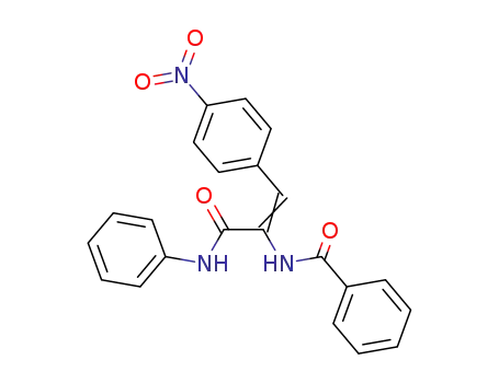 Benzamide, N-[2-(4-nitrophenyl)-1-[(phenylamino)carbonyl]ethenyl]-