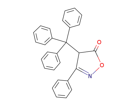 Molecular Structure of 41837-02-9 (5(4H)-Isoxazolone, 3-phenyl-4-(triphenylmethyl)-)
