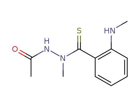 Acetic acid, 2-methyl-2-[[2-(methylamino)phenyl]thioxomethyl]hydrazide