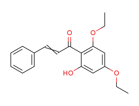 Molecular Structure of 56201-94-6 (2-Propen-1-one, 1-(2,4-diethoxy-6-hydroxyphenyl)-3-phenyl-)