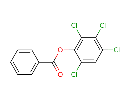Molecular Structure of 24003-12-1 (benzoic acid-(2,3,4,6-tetrachloro-phenyl ester))