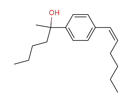 Benzenemethanol, a-butyl-4-(1-hexenyl)-a-methyl-, (Z)-