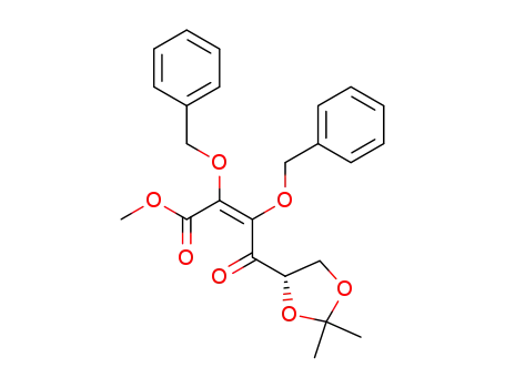 methyl 2,3-dibenzyloxy-(5S)-5,6-dihydroxy-5,6-O-isopropylidene-4-oxohex-2-enoate