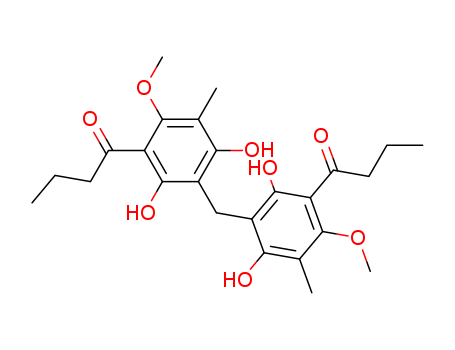 1-Butanone,1,1'-[methylenebis(2,4-dihydroxy- 6-methoxy-5-methyl-3,1-phenylene)]bis- 
