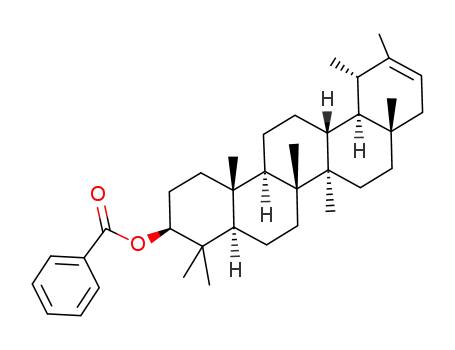 Molecular Structure of 20300-46-3 (3β-benzoyloxy-taraxast-20-ene)