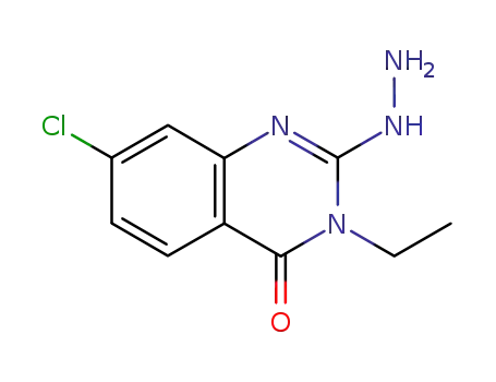 Molecular Structure of 132407-48-8 (2,4(1H,3H)-Quinazolinedione, 7-chloro-3-ethyl-, 2-hydrazone)