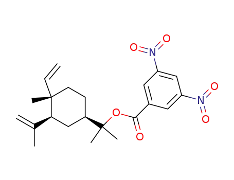 (-)-<i>O</i>-(3.5-dinitro-benzoyl)elemol