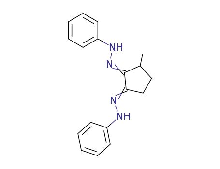 Molecular Structure of 95364-90-2 (3-methyl-cyclopentane-1,2-dione-bis-phenylhydrazone)