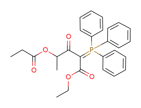 (triphenyl) <(propionyloxy-2 propionyl) (ethoxycarbonyl)methylene> phosphoranne