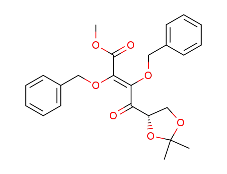 methyl 2,3-dibenzyloxy-(5S)-5,6-dihydroxy-5,6-O-isopropylidene-4-oxohex-2-enoate