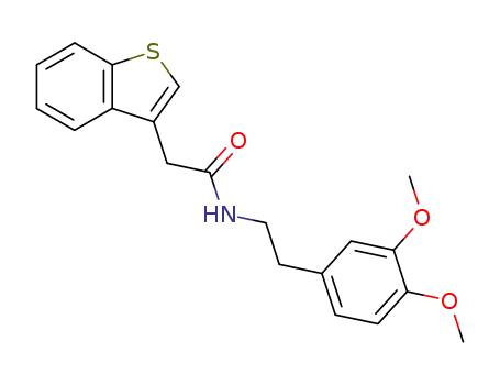 N-<2-(3,4-dimethoxyphenyl)ethyl>-3-benzo<b>thienylacetamide