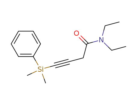 3-Butynamide, 4-(dimethylphenylsilyl)-N,N-diethyl-