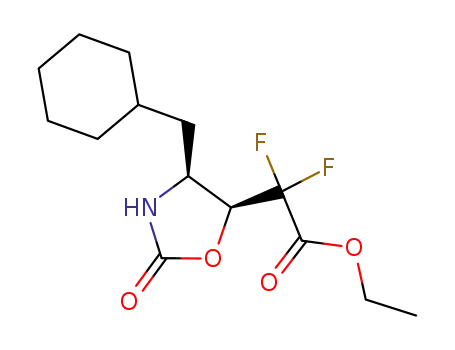 ((4S,5S)-4-Cyclohexylmethyl-2-oxo-oxazolidin-5-yl)-difluoro-acetic acid ethyl ester