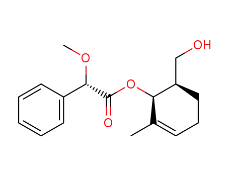 (+/-)-(5RS,6SR)-5-hydroxymethyl-1-methylcyclohexen-6-yl (2SR)-2-methoxy-2-phenylacetate