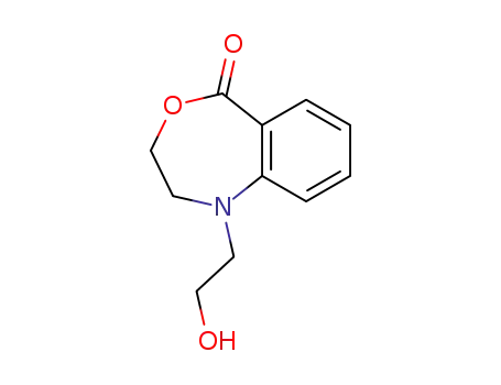 Molecular Structure of 854163-11-4 (1-(2-hydroxy-ethyl)-2,3-dihydro-1<i>H</i>-benz[<i>e</i>][1,4]oxazepin-5-one)