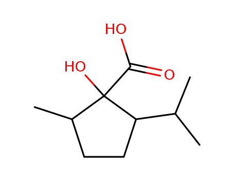 1-hydroxy-2-isopropyl-5-methyl-cyclopentanecarboxylic acid